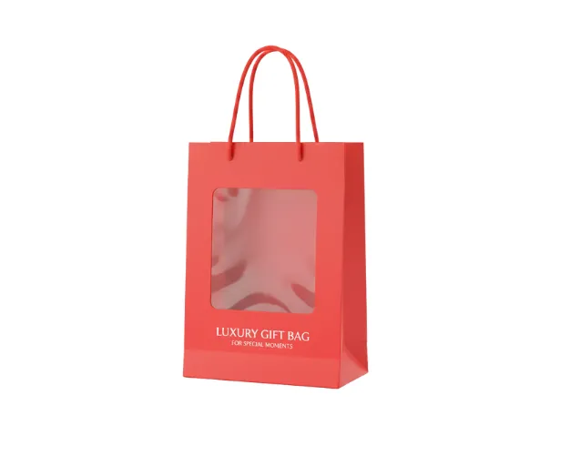 Túi Giấy Có Mặt Kính Ý Vàng